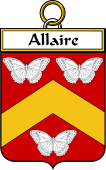 French Coat of Arms Badge for Allaire