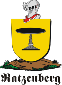 German shield on a mount for Ratzenberg
