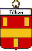French Coat of Arms Badge for Fillion