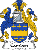 English Coat of Arms for the family Camden