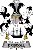 Irish Coat of Arms for Driscoll or O'Driscoll