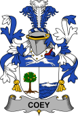 Irish Coat of Arms for Coey or McCoey