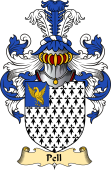 English Coat of Arms (v.23) for the family Pell