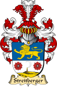 v.23 Coat of Family Arms from Germany for Streitberger