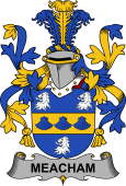 Irish Coat of Arms for Meacham