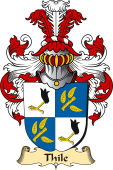 v.23 Coat of Family Arms from Germany for Thile