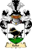 English Coat of Arms (v.23) for the family Kellet