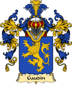 French Family Coat of Arms (v.25) Gaudin