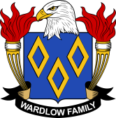 Coat of arms used by the Wardlow family in the United States of America