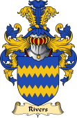 English Coat of Arms (v.23) for the family Rivers I