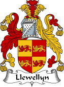 English Coat of Arms for Llewellyn (Wales)