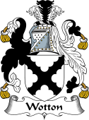 English Coat of Arms for Wootton or Wotton