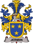 Coat of arms used by the Danish family Jermiin