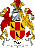 English Coat of Arms for the family Tate