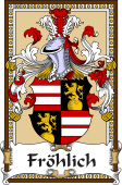 German Coat of Arms Wappen Bookplate  for Fröhlich
