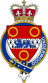 Families of Britain Coat of Arms Badge for: Underwood (England)