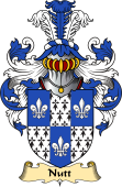 English Coat of Arms (v.23) for the family Nutt