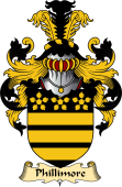English Coat of Arms (v.23) for the family Phillimore or Filmore