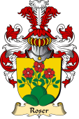 v.23 Coat of Family Arms from Germany for Roser