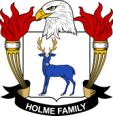 Coat of arms used by the Holme family in the United States of America