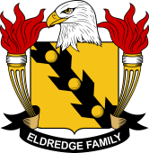 Coat of arms used by the Eldredge family in the United States of America