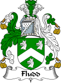 English Coat of Arms for the family Floyd or Fludd