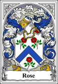 French Coat of Arms Bookplate for Rose