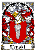 Polish Coat of Arms Bookplate for Lenski