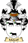Irish Family Coat of Arms (v.23) for Metcalf or Medcalf