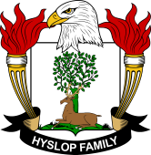 Coat of arms used by the Hyslop family in the United States of America