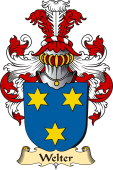 v.23 Coat of Family Arms from Germany for Welter