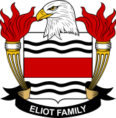 Coat of arms used by the Eliot family in the United States of America