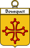 French Coat of Arms Badge for Bousquet