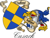 Sept (Clan) Coat of Arms from Ireland for Cusack