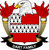 Coat of arms used by the Dart family in the United States of America