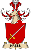 Republic of Austria Coat of Arms for Kress (de Kressenstein)