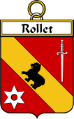 French Coat of Arms Badge for Rollet