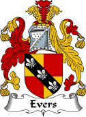 English Coat of Arms for the family Evers