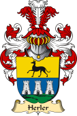 v.23 Coat of Family Arms from Germany for Herler