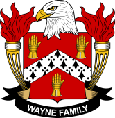 Coat of arms used by the Wayne family in the United States of America