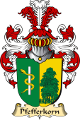 v.23 Coat of Family Arms from Germany for Pfefferkorn