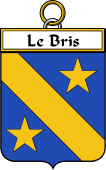 French Coat of Arms Badge for Le Bris (Bris le)