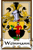 German Coat of Arms Wappen Bookplate  for Weinmann