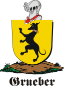 German shield on a mount for Grueber