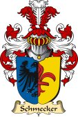 v.23 Coat of Family Arms from Germany for Schmecker