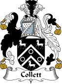 English Coat of Arms for the family Collett