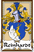 German Coat of Arms Wappen Bookplate  for Reinhardt