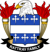 Coat of arms used by the Rattray family in the United States of America