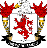 Coat of arms used by the Hayward family in the United States of America