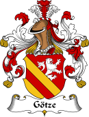 German Wappen Coat of Arms for Götze